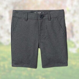 NWT Gray Adjustable Flat-Front Quick-Dry Chino Shorts - Size 3T Toddler, Boys 16